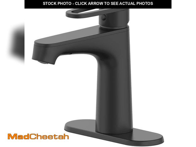 Lot 74-13778804 - Glacier Bay Kendrick Single Hole Single-Handle Bathroom Faucet in Matte Black - UNUSED