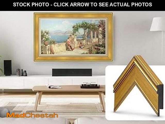 Lot 74-12388315 - Frame My TV Deco TV Frames - Antique Gold Smart Frame Compatible ONLY with Samsung The Frame TV and ...