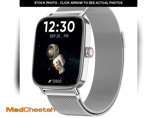 Lot 74-12114570 - Fitpolo Smart Watch for Men Women, 1.85" HD Touchscreen Fitness Tracker, Make/Answer Calls, Heart Ra...