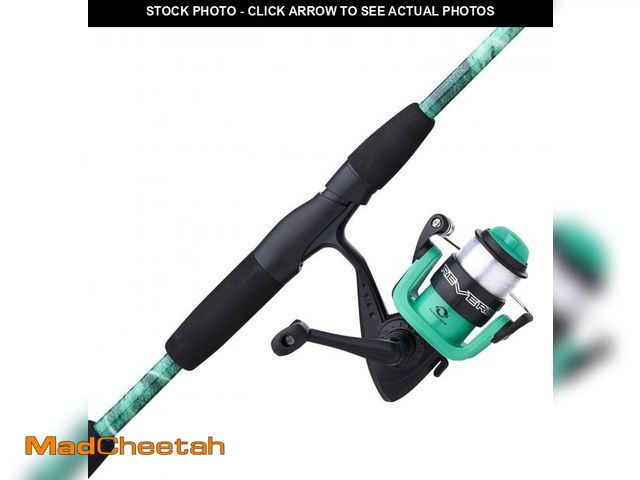 Lot 74-12399320 - Shakespeare Reverb Spinning Reel and Fishing Rod Combo 5'6" 2-Piece Rod, Durable Tubular Glass Rod B...