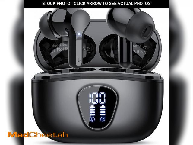 Lot 74-12444390 - Wireless Earbuds, Bluetooth 5.4 Headphones HiFi Stereo, Bluetooth Earbuds with ENC Noise Cancelling ...