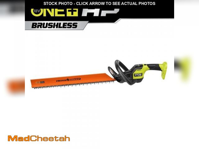 Lot 74-12032464 - RYOBI ONE+ HP 18V Brushless 24 in. Cordless Battery Hedge Trimmer (Tool Only) - UNUSED