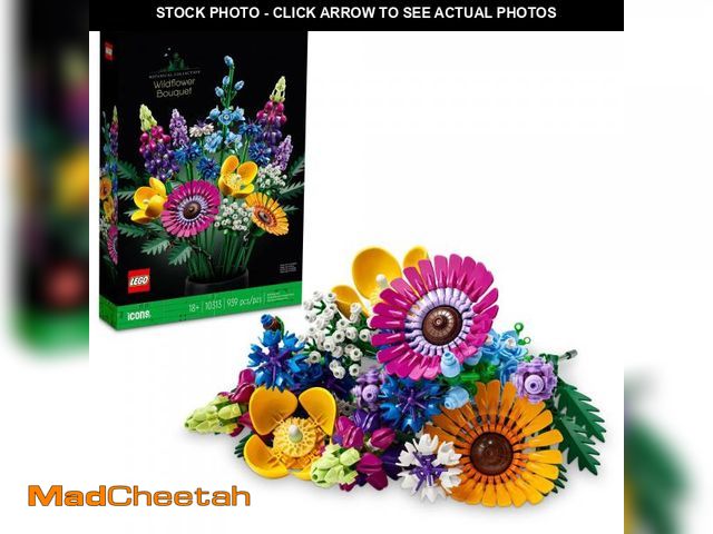 Lot 74-11552664 - LEGO Botanicals Artificial Wildflower Bouquet - Fake Indoor Flowers Building Set for Home, Kitchen, ...