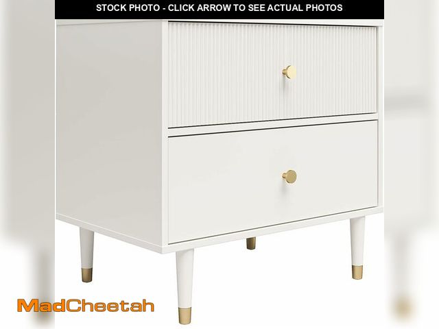 Lot 74-13072683 - CosmoLiving by Cosmopolitan Elizabeth Nightstand, White - UNUSED