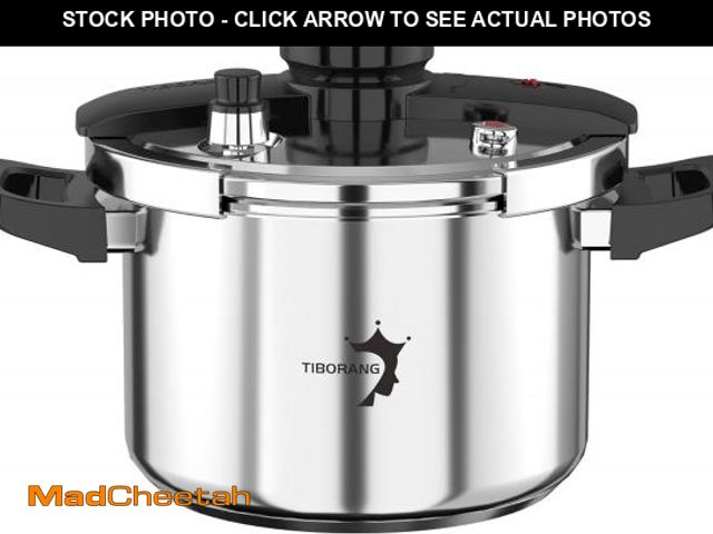 Lot 74-11557663 - TIBORANG 6.3 QT Stainless Steel Pressure Cooker, [Multi-Cooker for Gas &amp; Induction Stove] [Saves...