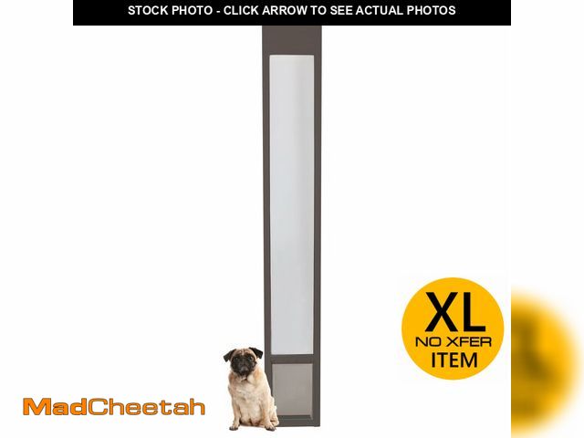 Lot 74-13093789 - PetSafe Sliding Glass Pet Door - No-Cut DIY Install Doggy Door for Renters - Aluminum Frame - Adjust...