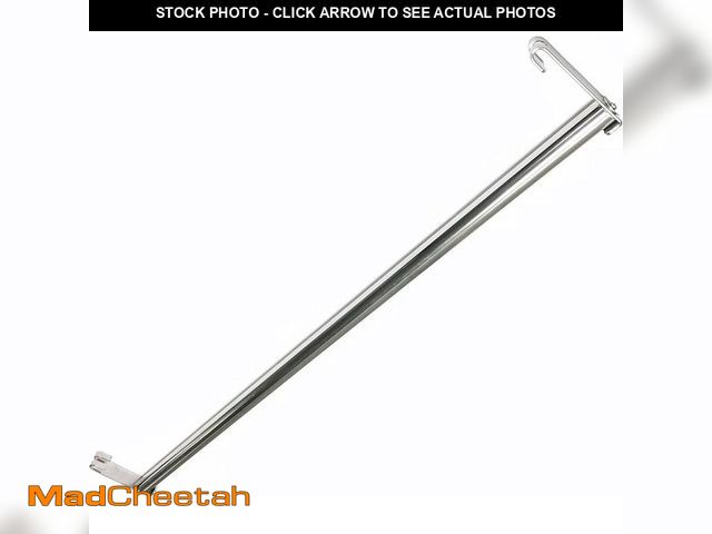 Lot 74-12695810 - Nexel Coat Rack Rod Kit, 36"W, Chrome Finish - UNUSED