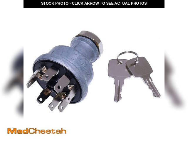 Lot 74-13624131 - DUDSN Ignition Switch with 2 Keys RE45963 Compatible with John Deere Tractors 5200 5300 5400 5500 56...