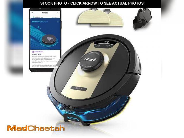 Lot 74-12251680 - Shark IQ 2-in-1 Robotic Combo Vacuum &amp; Mop with Smart Navigation, Bagless, Washable Filter for H...