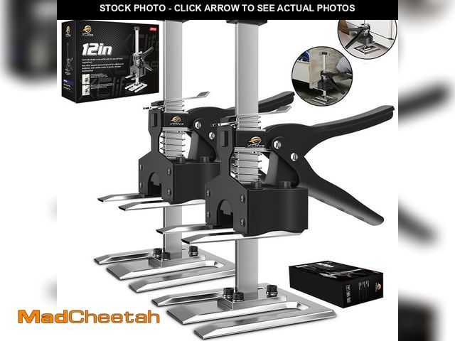 Lot 74-12979954 - XClifes Labor Saving Arm Jack Handle 2 Pack, Construction Jack, Wall Tile Locator, Multi Function He...