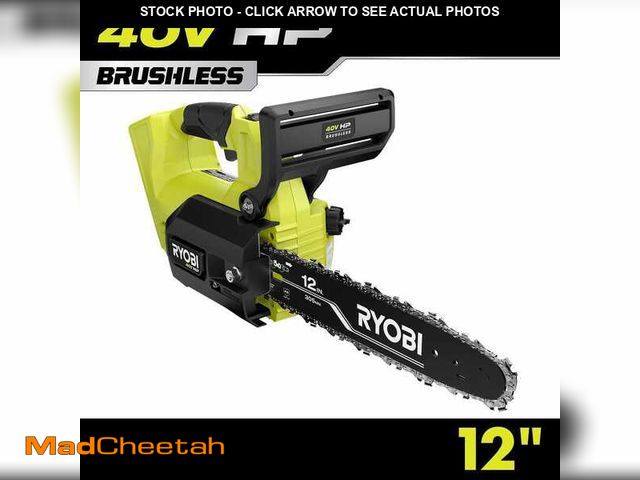 Lot 74-12558134 - RYOBI 40V HP Brushless 12 in. Top Handle Battery Chainsaw (Tool Only) - UNUSED