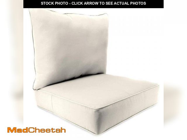 Lot 74-12225147 - Jordan Manufacturing 46.5 in. L x 24 in. W x 6 in. T Rectangular Outdoor Deep Seat Lounge Chair Cush...