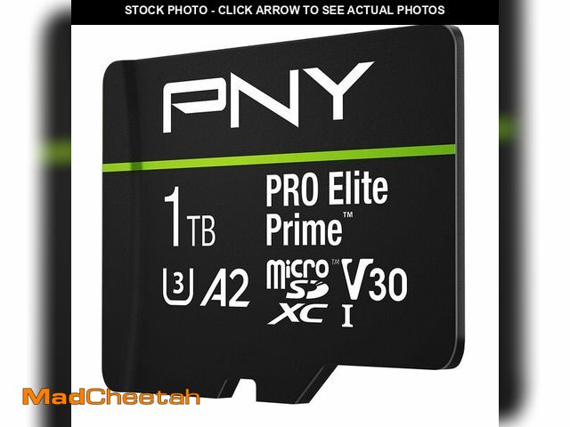 Lot 74-13628976 - PNY 1TB PRO Elite Prime C10 U3 V30 A2 microSDXC Flash Memory Card Ã¢â¬â Ultra-Fast Speeds, Read 2...