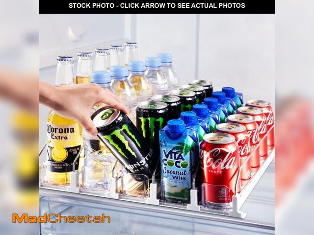 Lot 74-12048816 - Drink Organizer for Fridge, Soda Can Dispenser for Refrigerator, Automatic Drink Dispenser for Fridg...