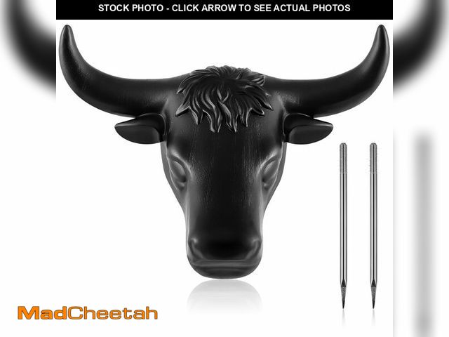 Lot 74-13541858 - Crowye Junior Steer Head Roping Dummy with 11 Horn Spread Complete Rodeo Set Cowboy Toy Roping Pract...