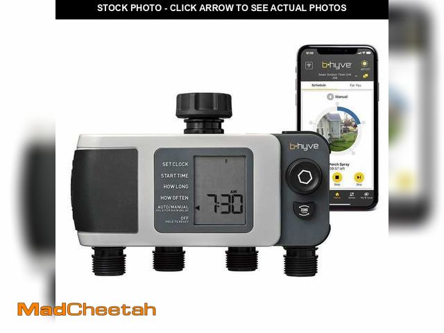 Lot 74-12778134 - Orbit B-hyve XD Bluetooth 4-Outlet Hose Watering Timer Sprinkler Timer - USED