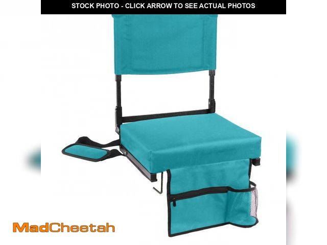 Lot 74-12254272 - Caribbean Joe One Position Folding Beach Chair, Aqua - UNUSED
