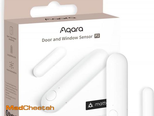 Lot 74-9624091 - Aqara Door and Window Sensor P2, Matter Over Thread, Requires Thread Border Router, Contact Sensor w...