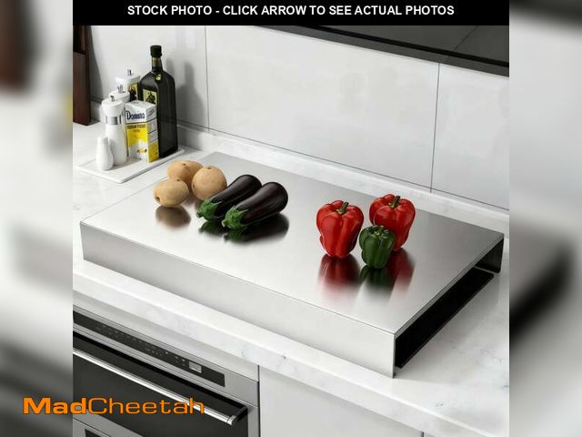 Lot 74-13774034 - AIWFL Stainless Steel Stove Top Cover, 30.7" x 22" (Large Size) Noodle Board for Gas Electric Stoves...