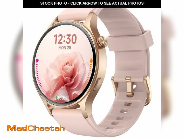 Lot 74-12876528 - Fitpolo Smart Watch for Women,1.3" AMOLED Touchscreen Fitness Tracker, Make/Answer Calls, Heart Rate...