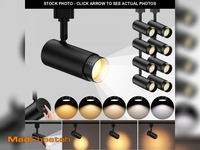 Lot 74-12176768 - AIBISOD 10W 5-Color Zoomable Track Lighting Heads H Type LED Track Lighting Heads Black Dimmable Bri...