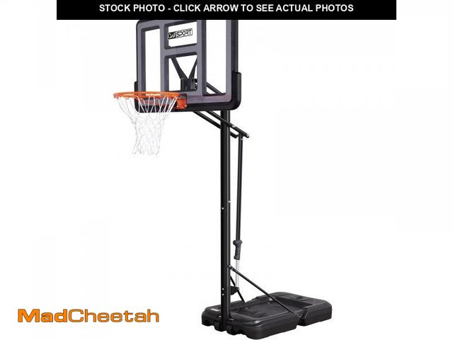 Lot 74-11688165 - (MISSING HARDWARE) AWII SPORT Portable Basketball Hoop Outdoor, 4.8-10FT Height Adjustable Basketbal...