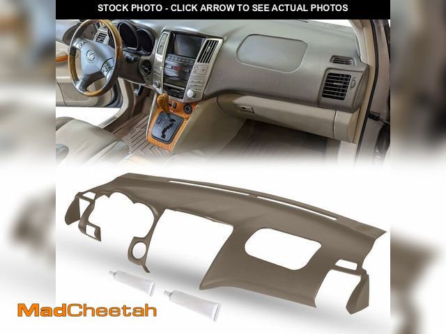 Lot 74-12570043 - DashSkin Molded Dash Cover Cap Compatible with 2004-2009 Lexus RX 330 RX 350 RX 400h in Sandalwood T...
