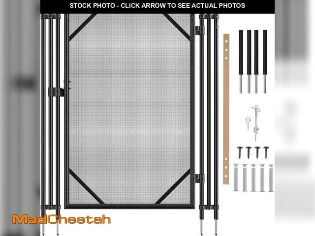 Lot 74-12367893 - VEVOR Pool Fence Gate, 4 x 2.5 FT Pool Gate for Inground Pools, Pool Safety Fence Gate Kit with Stai...