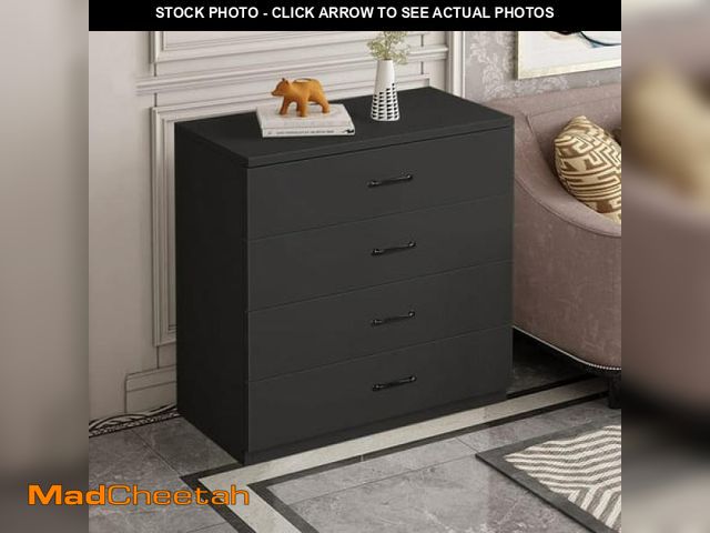 Lot 74-12158612 - Chest of Drawers  4-Drawer Dresser for Living Room  Bedroom  Entryway  Closet - UNUSED