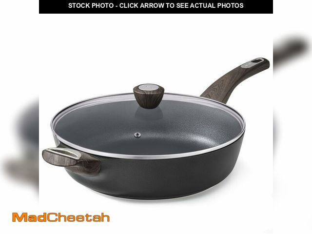 Lot 74-14213329 - SENSARTE Nonstick Frying Pan Skillet with Lid, 13.3 Inch Large Deep Frying Pan, 6 Qt Non Stick Saute...