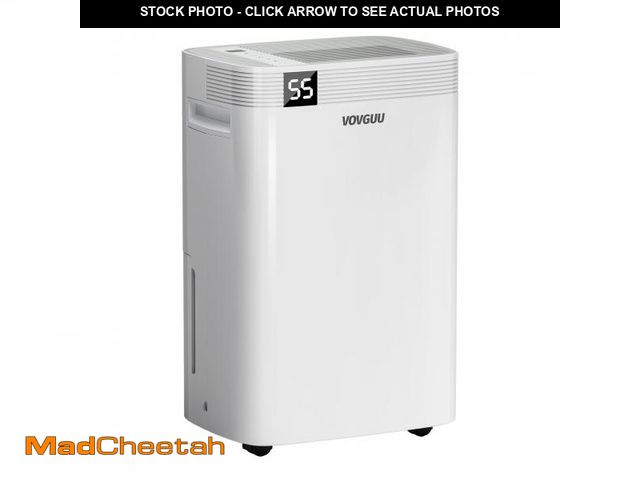 Lot 74-12241385 - VOVGUU 52 Pints Dehumidifier for Basement and Home with Drain Hose &amp; Water Tank, 3 Smart Modes, ...