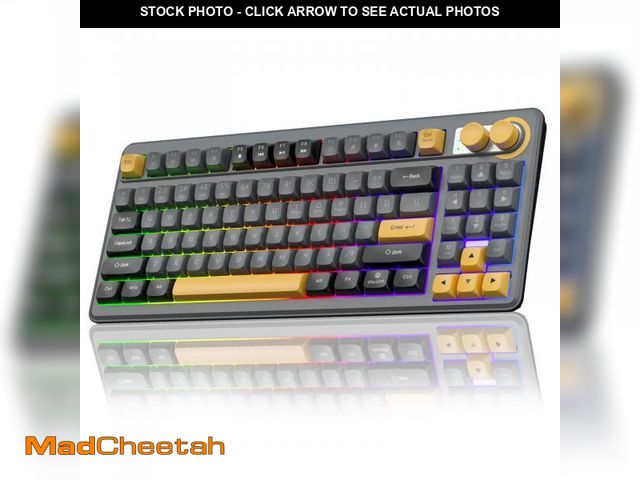 Lot 74-12442473 - SOLAKAKA SK90 75% Wireless Gaming Keyboard - 4000mAh Tri-Mode (BT5.0/2.4G/USB-C) Cute Creamy Gaming ...