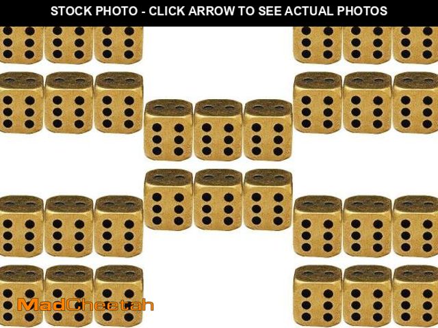 Lot 74-12322675 - 30pcs Sided Brass Dice Game Playing Props for Board Gaming Math Teaching and Role Playing Parties Ca...