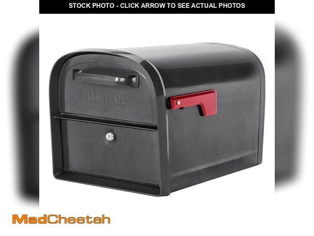 Lot 74-14306652 - Architectural Mailboxes Oasis 360 Pewter, Large, Steel, Locking Parcel Mailbox with 2-Access Doors -...