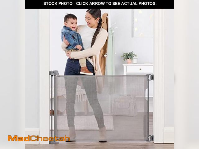 Lot 74-12396910 - Regalo Extra Wide Retractable Baby Gate, Award Winning Brand, Expands up to 50" Wide, Easy Install, ...