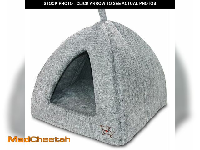 Lot 74-14304647 - Best Pet Supplies Cat Bed for Indoor Cat, Domed Tent House with Removable Pillow, Covered Cat Cave f...