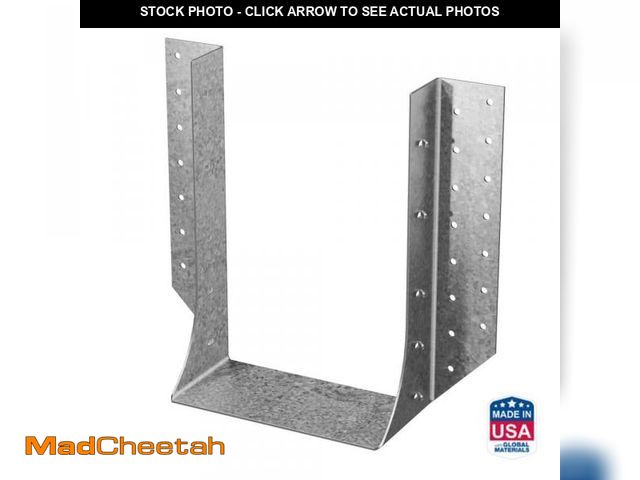 Lot 74-12412544 - Simpson Strong-Tie HHUS Galvanized Face-Mount Joist Hanger for Quad 2x10 Nominal Lumber - UNUSED