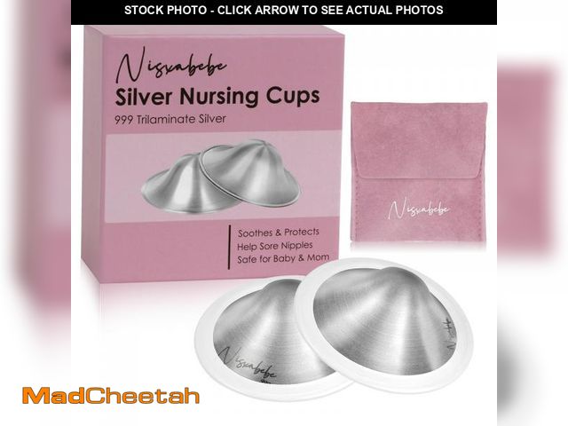Lot 74-12310876 - Nisxabebe The Original Silver Nursing Cups-Nipple Shields for Breastfeeding Newborn-Breast Feeding E...