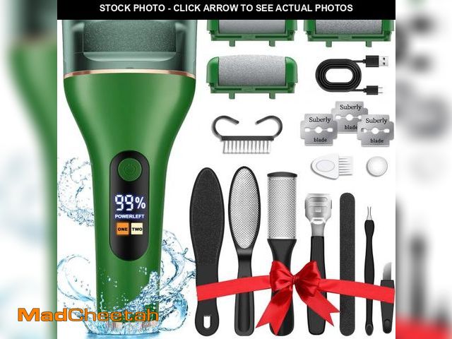 Lot 74-12325834 - Electric Callus Remover for Feet Rechargeable Portable Electronic Foot File Pedicure Tools 16 In 1 F...