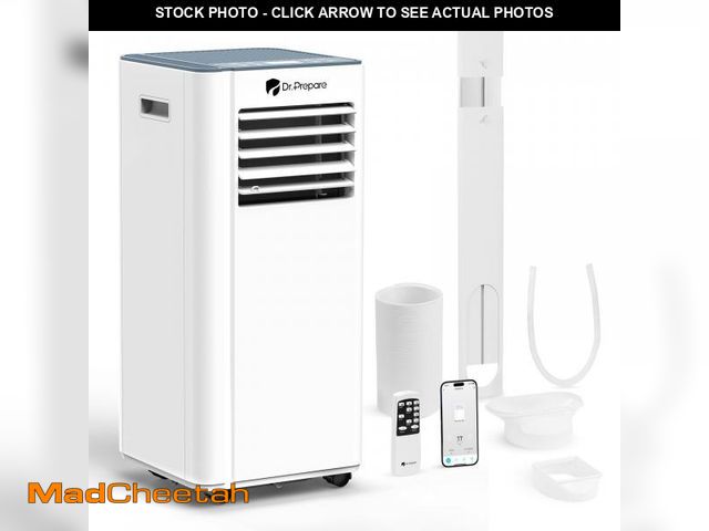Lot 74-12106115 - DR.PREPARE 8,000 BTU Portable Air Conditioner with WiFi, 4-in-1 Portable AC Unit, Remote Control, Fa...