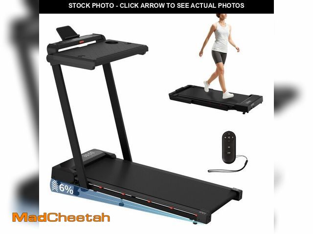 Lot 74-13580563 - Foldable 4 in 1 Treadmill Walking Pad with Incline Remote Control Compact 3.0HP Under Desk Treadmill...