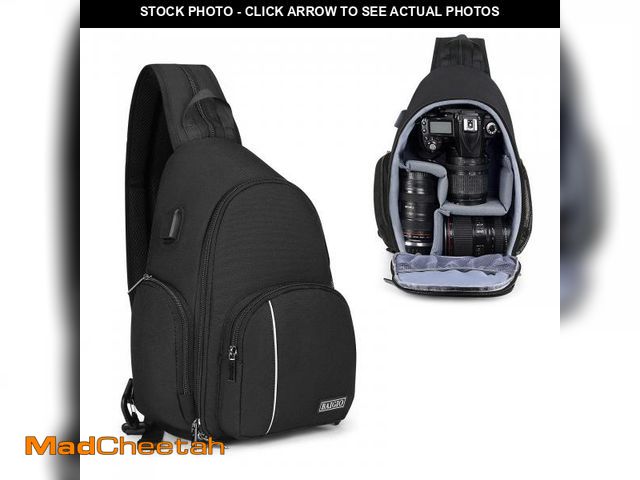 Lot 74-12111680 - BAIGIO Camera Sling Bag Small Camera Backpack for Photographers,Water-resistant Camera Crossbody Bag...