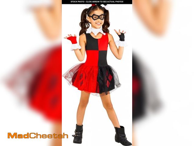 Lot 74-12528115 - DC's Harley Quinn Halloween Costume for Children, Girls' Size S (6/6x), by Rubies - UNUSED