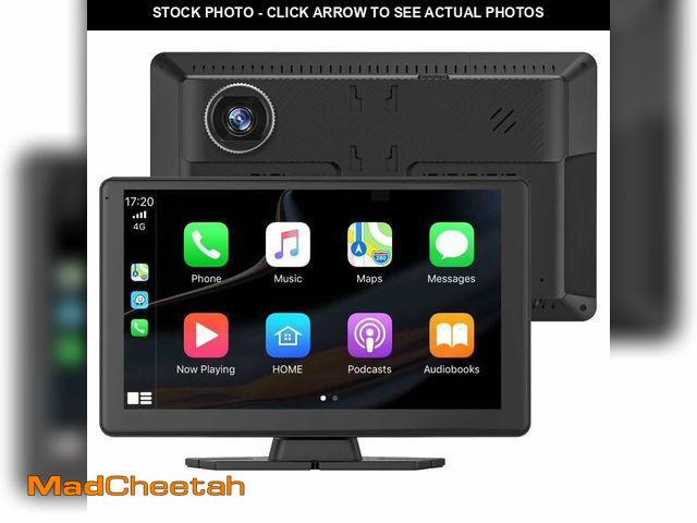 Lot 74-12979541 - VyKure Portable Carplay Screen for Car 5K Dash Cam, 9" Wireless CarPlay &amp; Android Auto Car Audio...