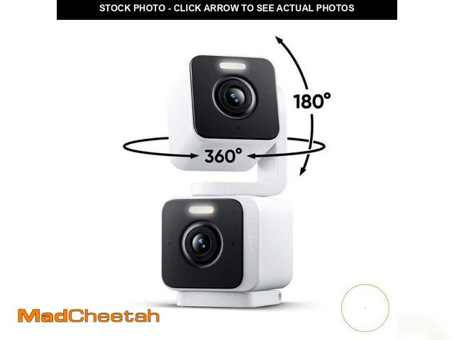 Lot 74-14411508 - Wyze Pan Cam Duo, Indoor/Outdoor 2K Security Camera, PTZ, Color Night Vision, Spotlight (3-Count) - ...