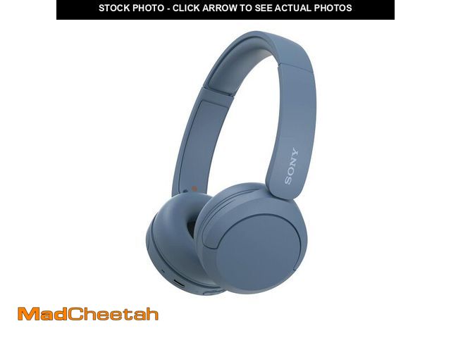 Lot 74-14272529 - Sony WH-CH520 Wireless Headphones Bluetooth On-Ear Headset with Microphone and up to 50 Hours Batter...