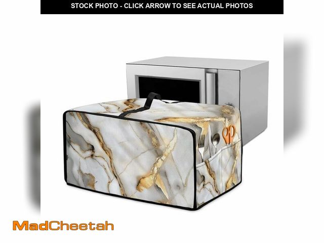 Lot 74-14208950 - Garucesta Toaster Oven Dust Cover with Storage Pockets, Protective Decorative Smart Oven Cover for f...