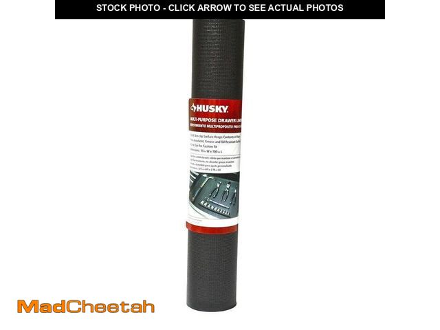 Lot 74-13767539 - Husky 18 in. x 100 in. Black Premium Solid Drawer Liner - UNUSED