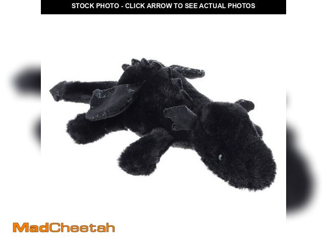 Lot 74-12600344 - Apricot Lamb Toys Plush Black Lying Dragon Dinosaur Stuffed Animal Soft Cuddly Perfect for Child (Bl...
