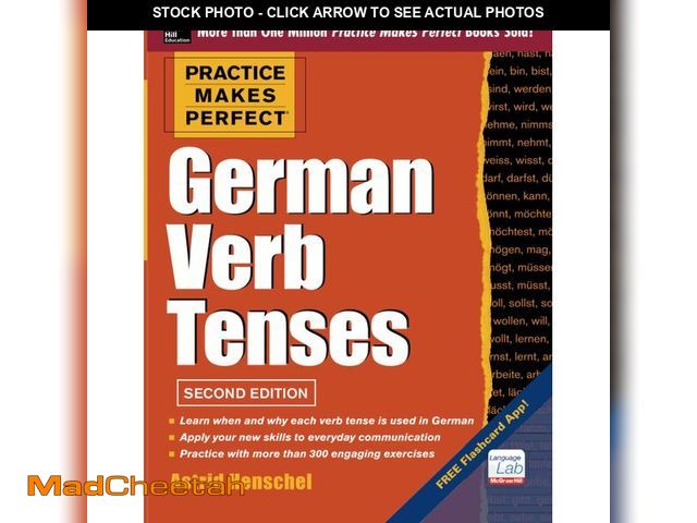 Lot 74-13964512 - Practice Makes Perfect German Verb Tenses, 2nd Edition: With 200 Exercises + Free Flashcard App - UN...